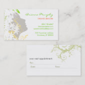 Bio Visitenkarte für Kosmetologen Terminkarte (Vorne/Hinten)