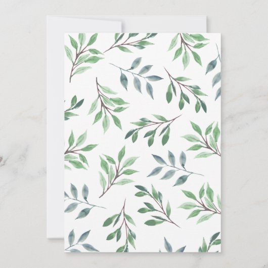 Bio Waldland Vintager Kranz Einladung (Rückseite)