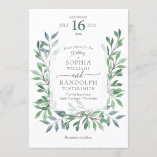 Bio Waldland Vintager Kranz Einladung