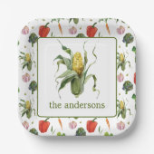 Bio Wasserfarbe Mais Pappteller (Vorderseite)