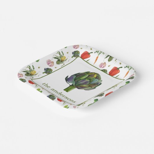 Bio Wasserfarbenproduktion Pappteller (Gewinkelt)