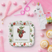 Bio Wasserfarbstoff-Granatapfel Pappteller (Party)