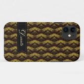 Bio Waves Earthy pattern iPhone 5 Case (Rückseite (Horizontal))