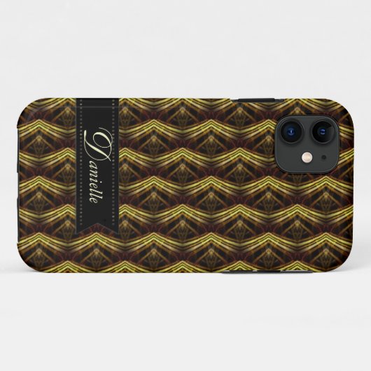 Bio Waves Earthy pattern iPhone 5 Case (Rückseite (Horizontal))
