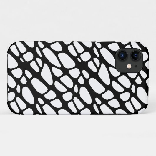 Bio Webmuster Schwarz/Weiß Case-Mate iPhone Hülle (Rückseite (Horizontal))