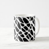 Bio Webmuster Schwarz/Weiß Kaffeetasse (VorderseiteRechts)