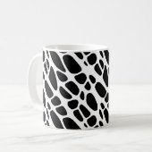 Bio Webmuster Schwarz/Weiß Kaffeetasse (Vorderseite Links)