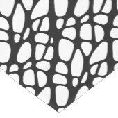 Bio Webmuster Schwarz/Weiß Mittelgroßer Tischläufer (Ecke)