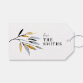 Bio Weihnachtsfeiertage-Geschenkmarke Geschenkanhänger (Vorderseite (Horizontal))