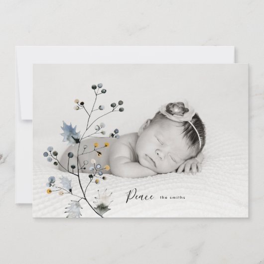 Bio Weihnachtskarte Feiertagskarte (Vorderseite)