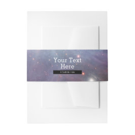 Bio weiße Gabe Retro-Orion Nebel EDITABLE Einladungsbanderole