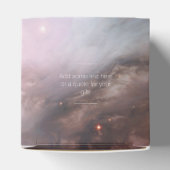 Bio weiße Gabe Retro-Orion Nebel EDITABLE Geschenkschachtel (Oben)