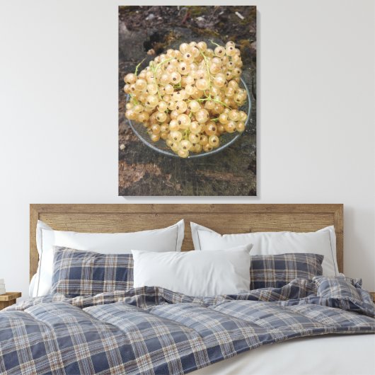 Bio, weiße Korridore vom Garten Leinwanddruck (Insitu (Schlafzimmer))