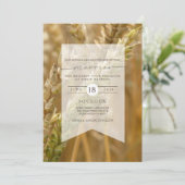 Bio Weizen | Einladung zur Hochzeit (Stehend Vorderseite)