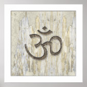 Bio Werkstoffe Om-Symbol-Poster Poster (Vorne)