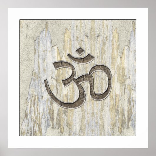 Bio Werkstoffe Om-Symbol-Poster Poster (Vorne)