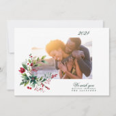 Bio Winter Natural Blue Frohe Weihnachten Foto (Vorderseite)