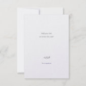 Bio wirst du mich heiraten orion nebula EDITABLE Dankeskarte (Rückseite)