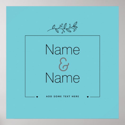 Bio wirst du mich heiraten orion nebula EDITABLE Poster (Vorne)