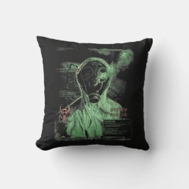 Bioabfall - Techno-Dystopian Streetwear Design Kissen