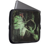 Bioabfall - Techno-Dystopian Streetwear Design Laptopschutzhülle (Vorne Rechts)