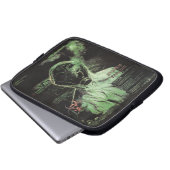 Bioabfall - Techno-Dystopian Streetwear Design Laptopschutzhülle (Vorne Knopf)