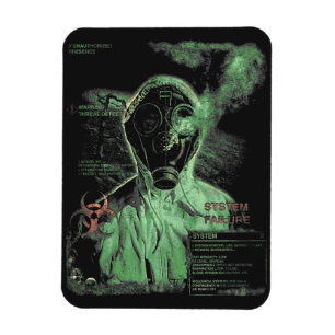 Bioabfall - Techno-Dystopian Streetwear Design Magnet