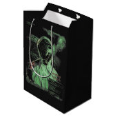 Bioabfall - Techno-Dystopian Streetwear Design Mittlere Geschenktüte (Rückseite Schrägansicht)