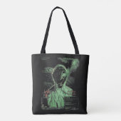 Bioabfall - Techno-Dystopian Streetwear Design Tasche (Rückseite)