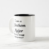 Biochem-Major Zweifarbige Tasse (Vorderseite Links)
