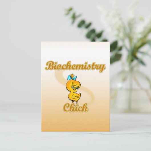 Biochemie Chick Postkarte (Stehend Vorderseite)
