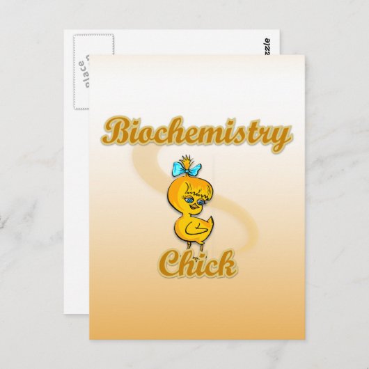Biochemie Chick Postkarte (Vorne/Hinten)
