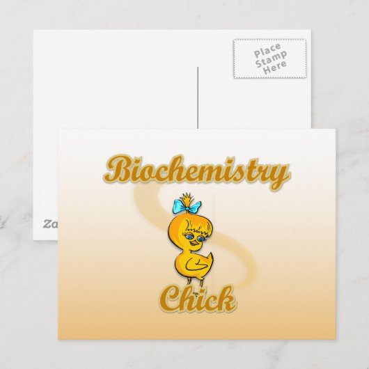Biochemie Chick Postkarte (Vorne/Hinten)