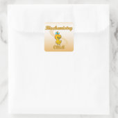 Biochemie Chick Quadratischer Aufkleber (Tasche)