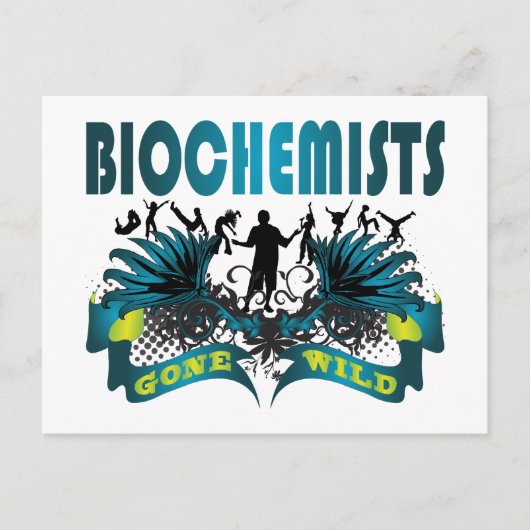 Biochemie Gone Wild Postkarte (Vorderseite)