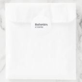 Biochemie... Ich mag das Runder Aufkleber (Tasche)