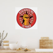 Biochemie ist Power Poster (Küche)