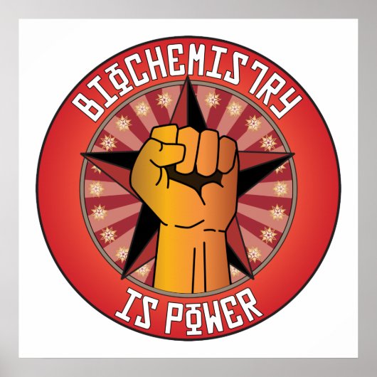 Biochemie ist Power Poster (Vorne)