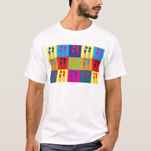 Biochemie-Pop-Kunst T-Shirt (Vorderseite)