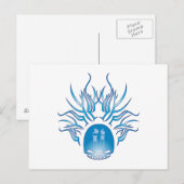 Biochemie Skull Postkarte (Vorne/Hinten)