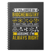 Biochemie Spaß Biologe Funny Scientist Joke Notizblock (Vorderseite)