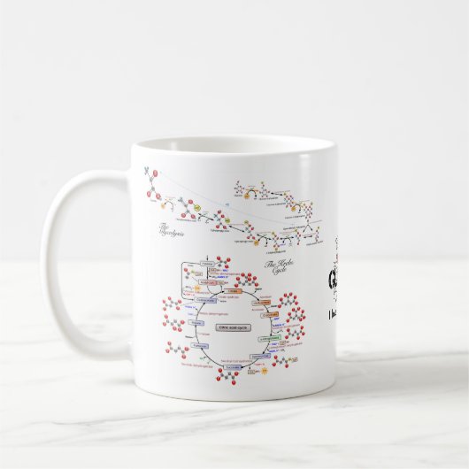 Biochemie-Tasse der Liebe I - Tazza Amo-La Kaffeetasse (Links)
