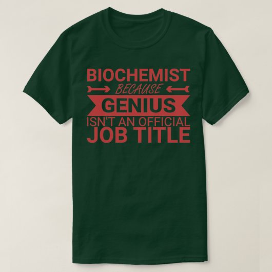 Biochemiker-Genie Biochemie 1 T-Shirt (Design vorne)