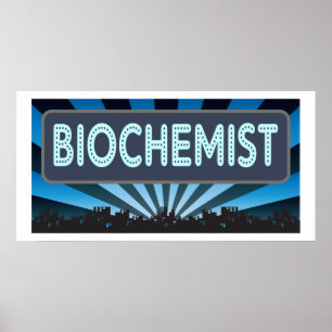 Biochemiker Marquee Poster