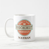 Biochemiker-personalisiertes Büro-Tassen-Geschenk Kaffeetasse (Links)