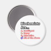 Biochemiker Quiz...Joke Magnet (Vorderseite/Rückseite)