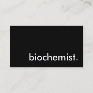 Biochemiker. Visitenkarte