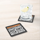 Biochemikerin Ich versuche, Dinge Cool zu machen L Rechteckiger Pappuntersetzer (Vor Ort)