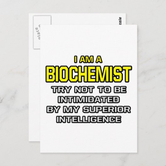 Biochemikerin..................................... Postkarte (Vorne/Hinten)