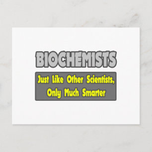 Biochemisten ... schlauer postkarte